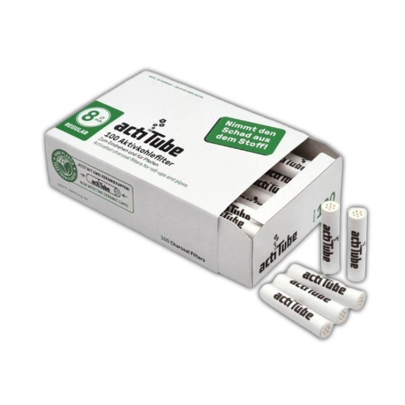 ActiTube slim 8mm φίλτρα ενεργού άνθρακα 100τμχ