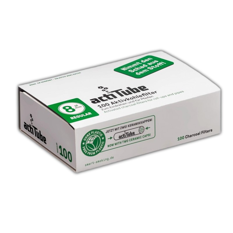 ActiTube slim 8mm φίλτρα ενεργού άνθρακα 100τμχ