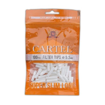 Cartel super slim long 5.3mm φιλτράκια 100τμχ