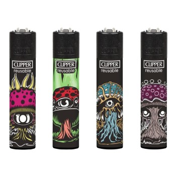Clipper Alien Mushrooms αναπτήρες μικροί επαναγεμιζόμενοι CP22