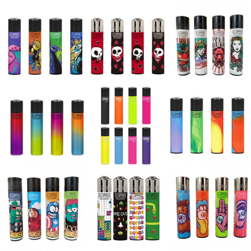 Προσφορα combo 3x Clipper επαναγεμιζόμενοι στο σχέδιο της επιλογής σας