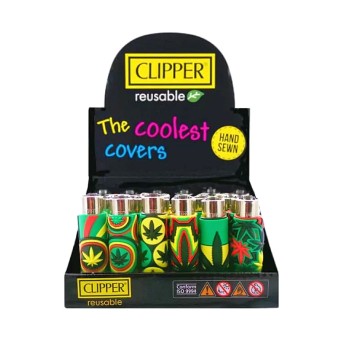 Clipper coolest covers αναπτήρες Hemp Leaf επαναγεμιζόμενοι