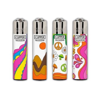 Clipper αναπτήρες Hippie Landscape 4 επαναγεμιζόμενοι CP11