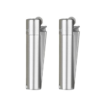 Clipper αναπτήρες metal cover SIlver mini επαναγεμιζόμενοι FCP22