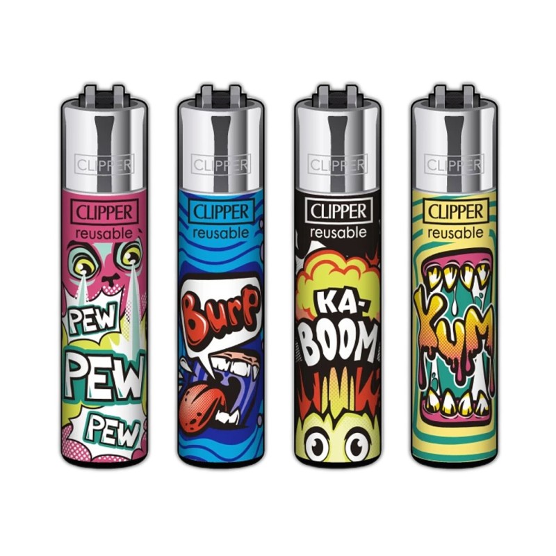 Clipper αναπτήρες Onomatopoeia μικροί επαναγεμιζόμενοι CP22