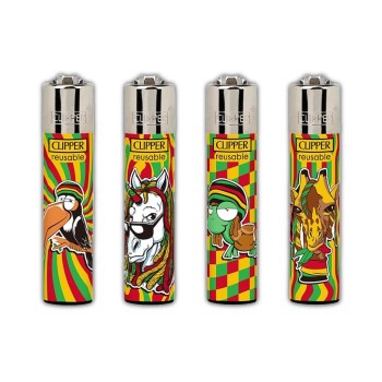 Clipper αναπτήρες Rasta Animals D επαναγεμιζόμενοι CP11