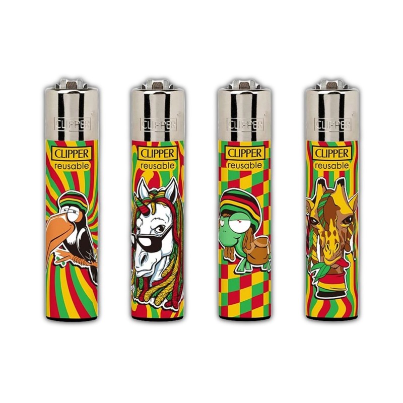 Clipper αναπτήρες Rasta Animals D επαναγεμιζόμενοι CP11