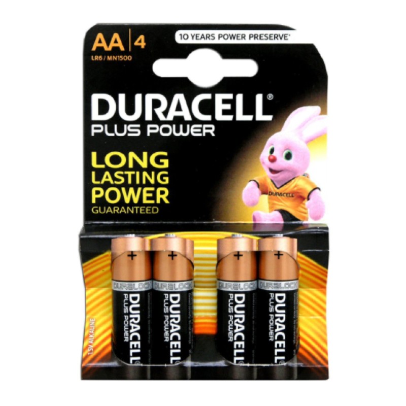 Duracell AA αλκαλικές μπαταρίες 