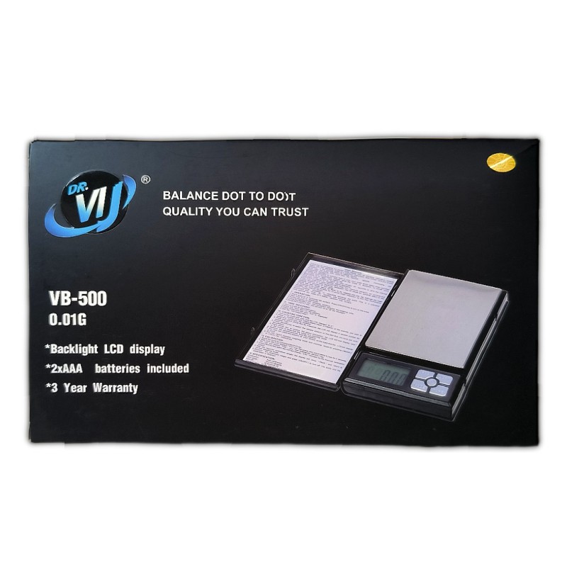 Ψηφιακή ζυγαριά ακριβείας Dr. VIJ VB-500 (0.01G-500G)