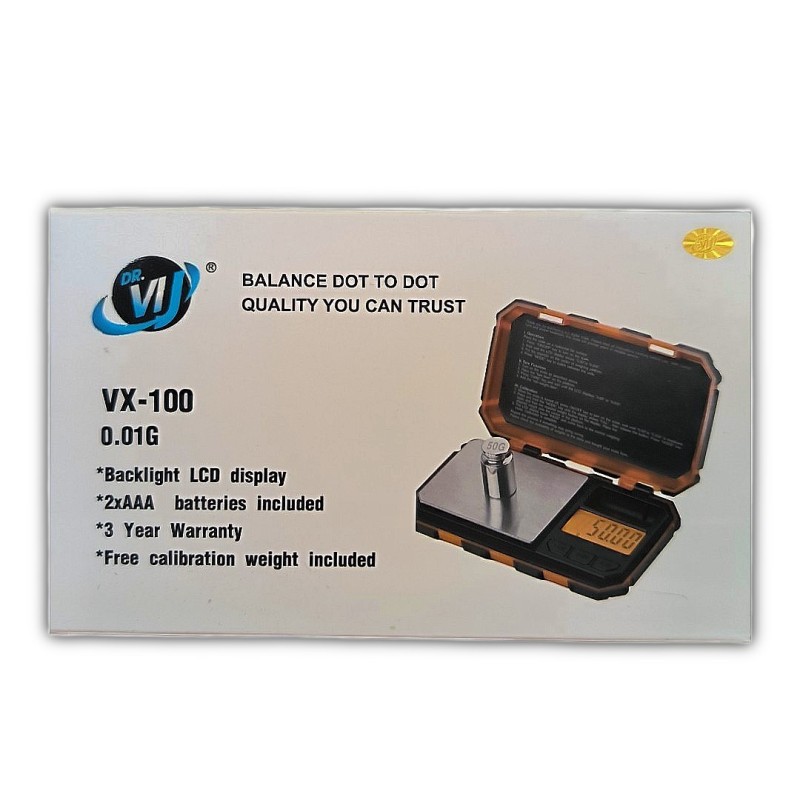 Ψηφιακή ζυγαριά ακριβείας Dr. VIJ VX-100 (0.01G-100G)