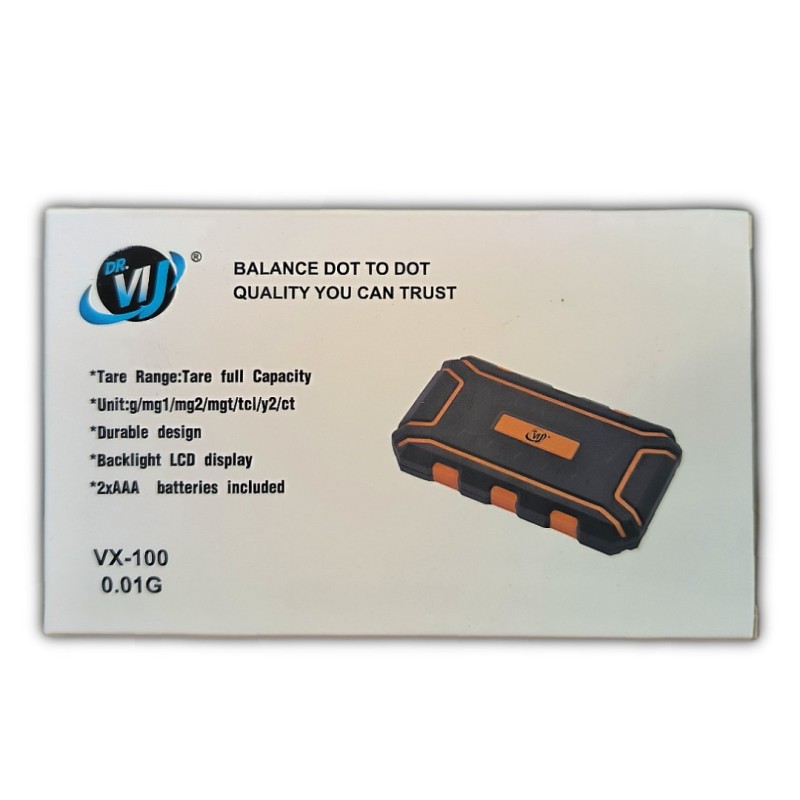 Ψηφιακή ζυγαριά ακριβείας Dr. VIJ VX-100 (0.01G-100G)