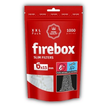 Firebox 1000τμχ φιλτράκια στριφτού 6x15mm