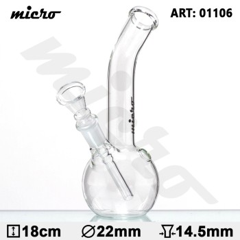 Micro bouncer glass bong 01106