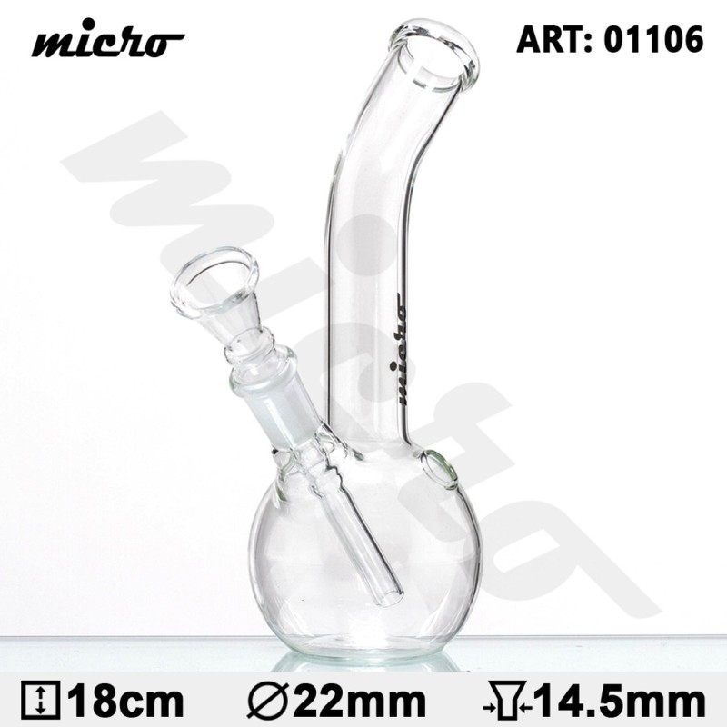 Micro bouncer glass bong 01106