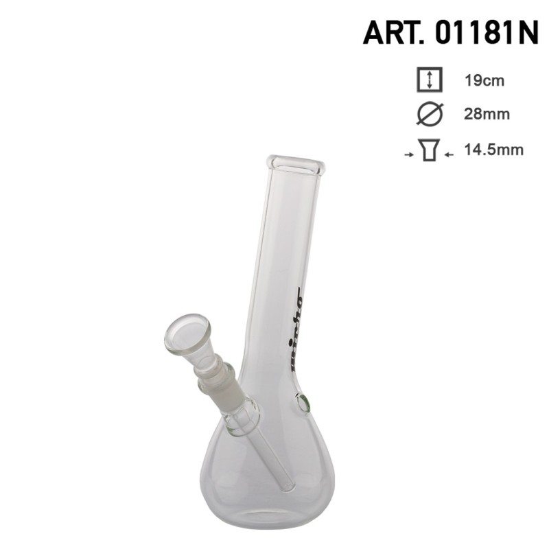 Micro bouncer hangover glass bong 01181N