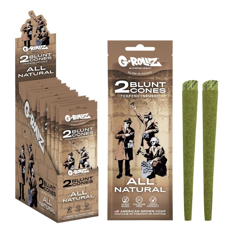 Grollz Banksy's Graffiti 'All Natural' Terpene infused κώνοι κάνναβης 2τμχ