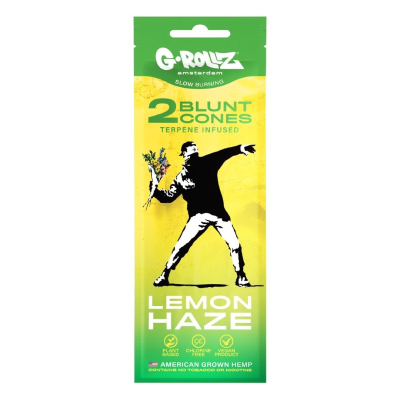 Grollz Banksy's Graffiti 'Lemon Haze' Terpene infused κώνοι κάνναβης 2τμχ