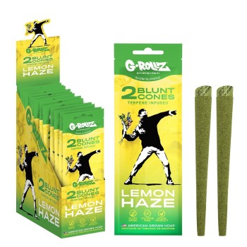 Grollz Banksy's Graffiti 'Lemon Haze' Terpene infused κώνοι κάνναβης 2τμχ