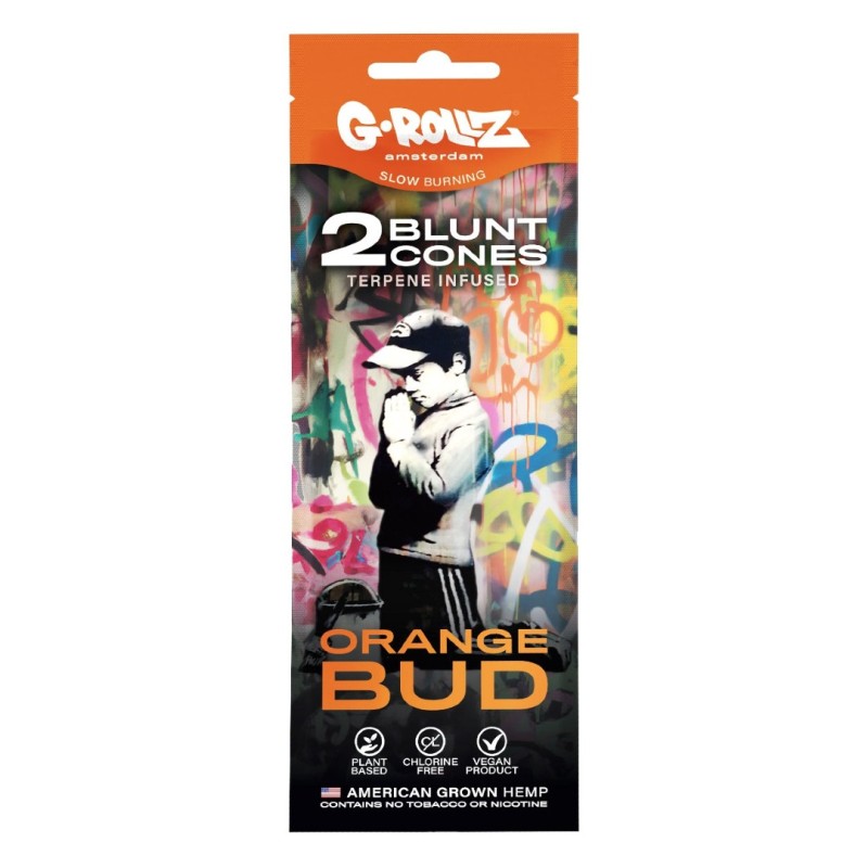 Grollz Banksy's Graffiti 'Orange Bud' Terpene infused κώνοι κάνναβης 2τμχ