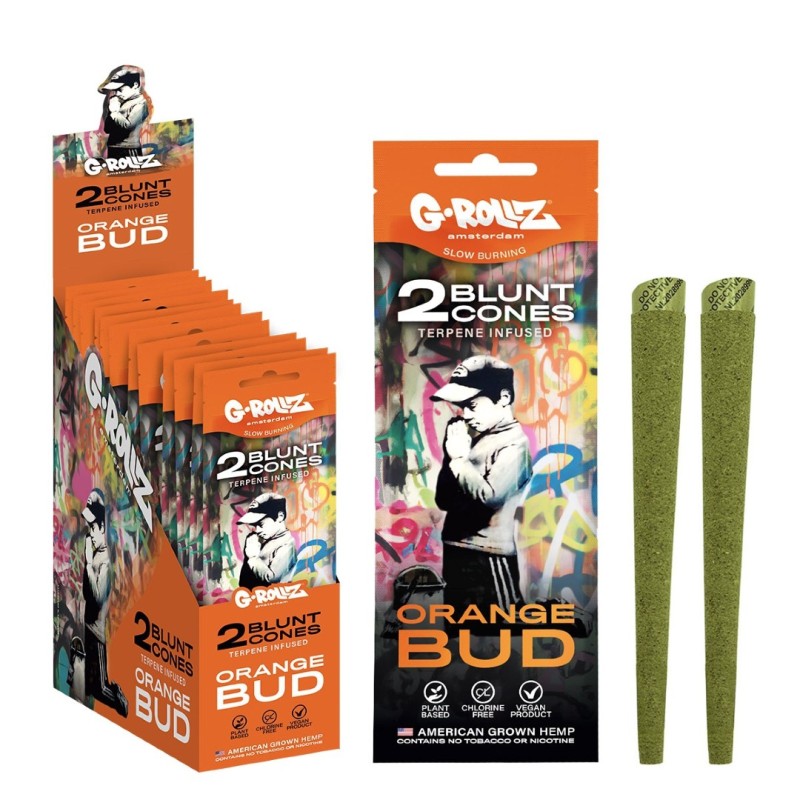 Grollz Banksy's Graffiti 'Orange Bud' Terpene infused κώνοι κάνναβης 2τμχ
