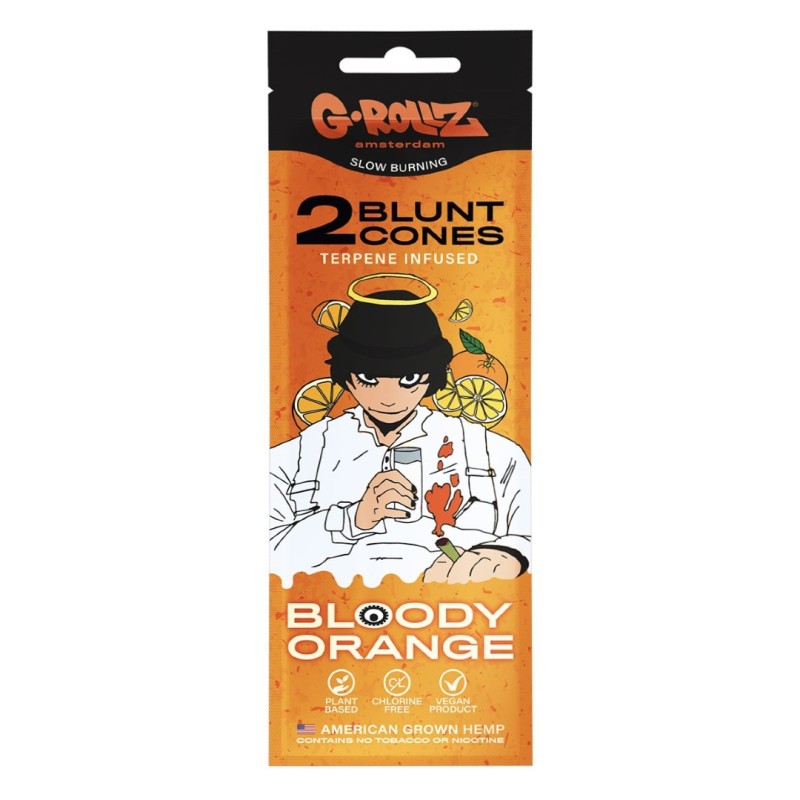Grollz 'Bloody Orange' Terpene infused κώνοι κάνναβης 2τμχ