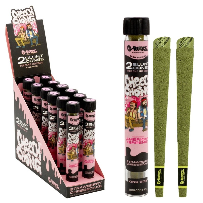 Grollz Cheech & Chong 'Strawberry Cheesecake' Terpene infused blunt κώνοι 2τμχ