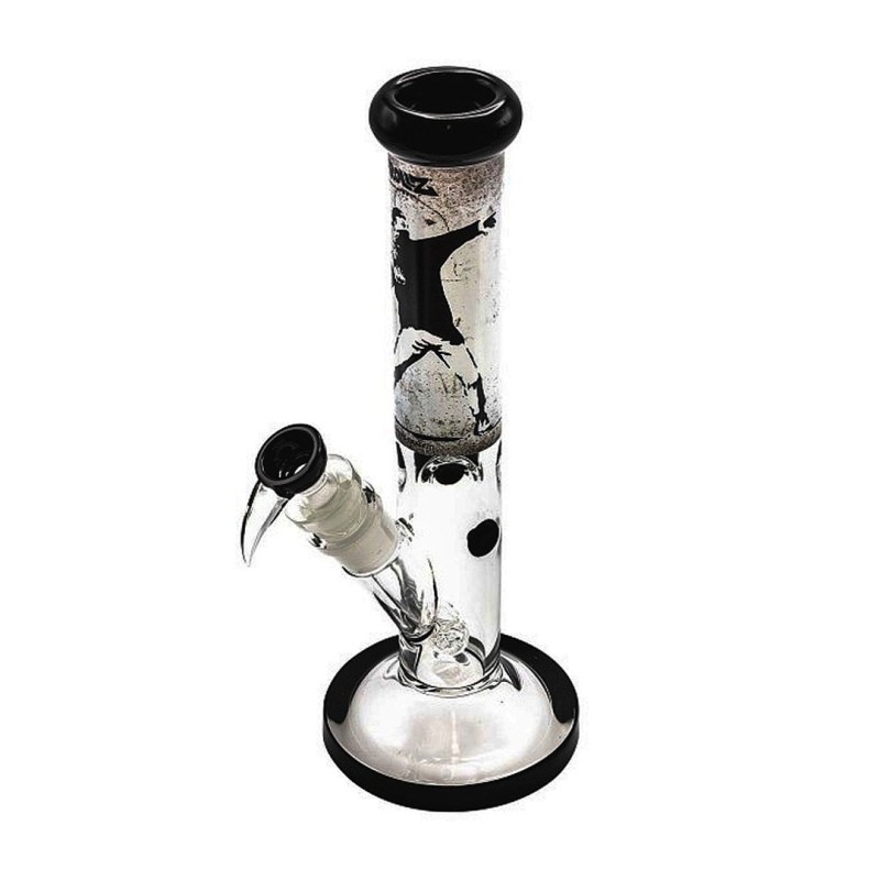 GRollz Bong Banksy's Graffiti 'Flower Thrower' BG20104A