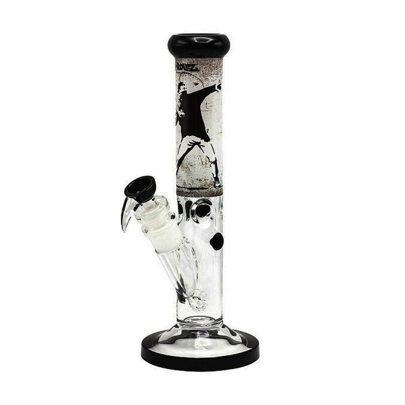 GRollz Bong Banksy's Graffiti 'Flower Thrower' BG20104A