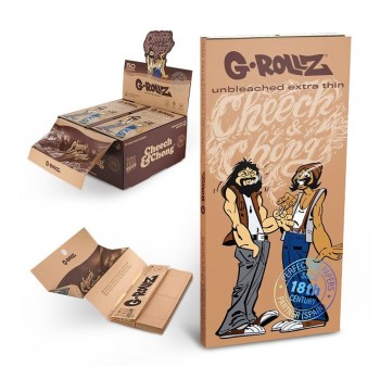 Grollz Cheech & Chong 'Joint Venture' unbleached king size χαρτάκια & τζιβάνες 50+50