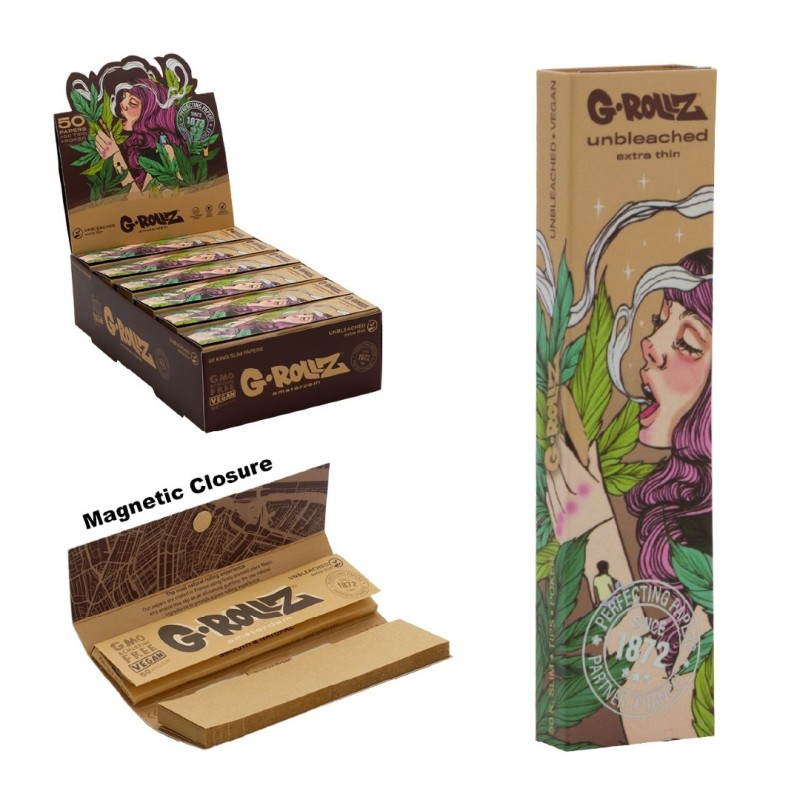 GRollz Collector 'Colossal Dream' unbleached KS slim χαρτάκια + τζιβάνες GR30G-DIS 