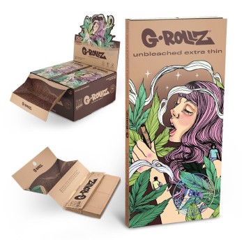 Grollz Collector 'Colossal Dream' Unbleached 50 king size χαρτάκια + τζιβάνες +tray + poker