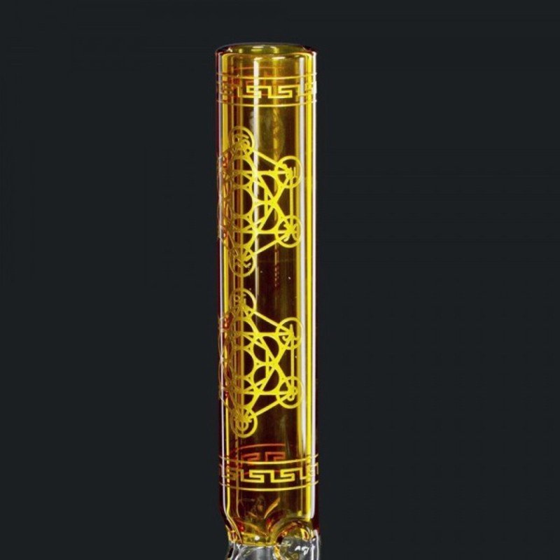 Amsterdam limited edition heavy base Geometric Art γυάλινο bong xms043b