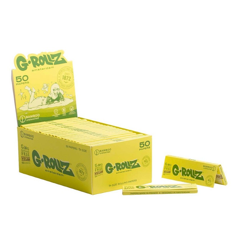 Grollz Bamboo Unbleached 1 1/4 χαρτάκια GR302A-DIS 