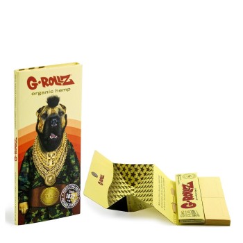 Grollz 'Diamond T' - Organic Hemp extra thin KS χαρτάκια + τζιβάνες + tray + poker PR72A-DIS