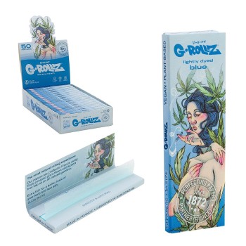 Grollz 'Eve' Lightly Dyed Blue 1 1/4 χαρτάκια GR307A-DIS