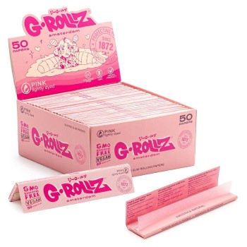 Grollz Lightly dyed pink slim king size χαρτάκια