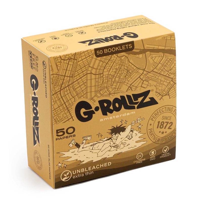 Grollz Unbleached extra thin king size χαρτάκια