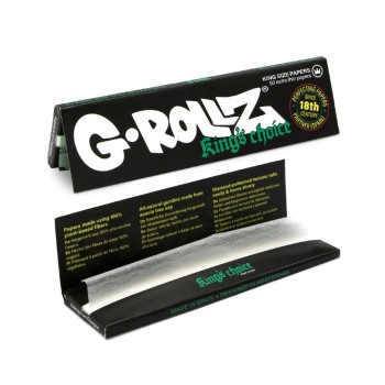 Grollz King's Choice wide λευκά extra thin KS χαρτάκια GR09A-DIS