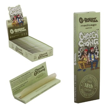 Grollz Cheech & Chong(TM) 'Couch' -  Medicago Sativa Extra Thin 1 1/4 χαρτάκια CC307A-DIS 