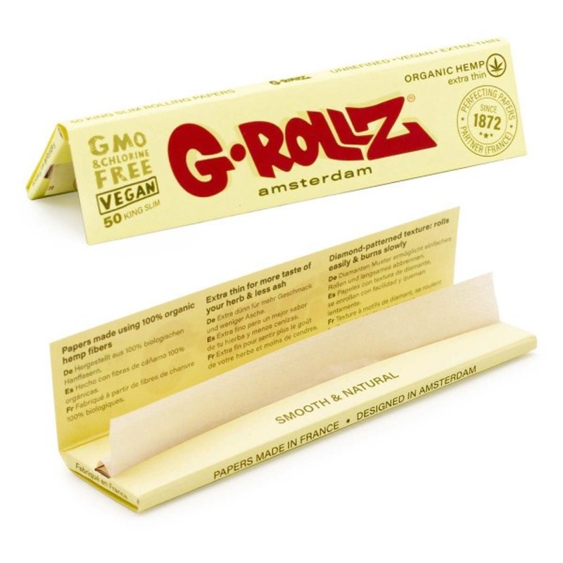 Grollz Organic hemp extra thin king size χαρτάκια
