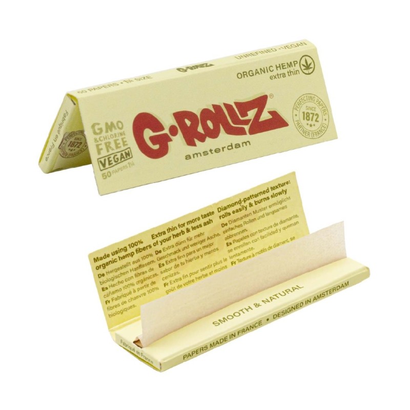 Grollz Organic Hemp extra thin 1 1/4 χαρτάκια GR303A-DIS