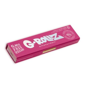GRollz Lightly Dyed Pink king size slim χαρτάκια + τζιβάνες GR35B-DIS2 