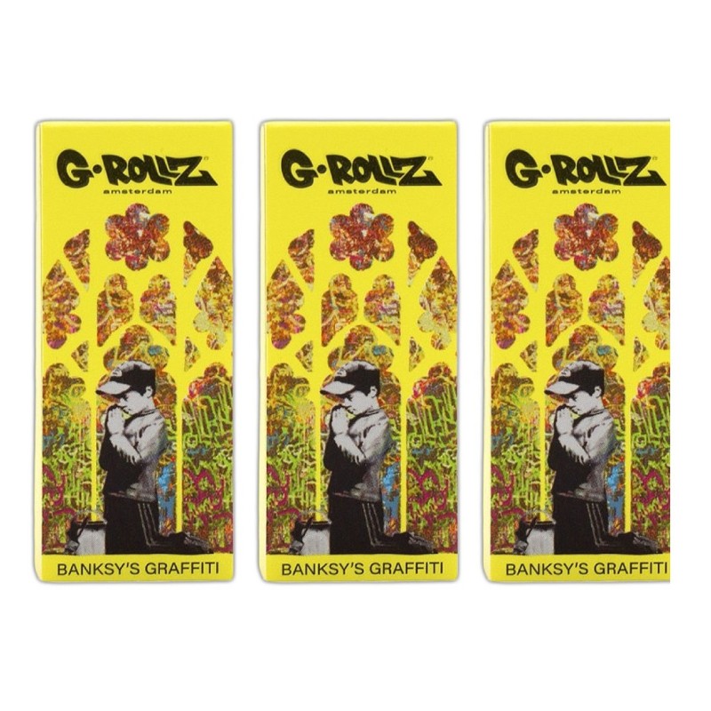 GRollz Banksy's Graffiti 3x 'Praying Boy' κίτρινες τζιβάνες 