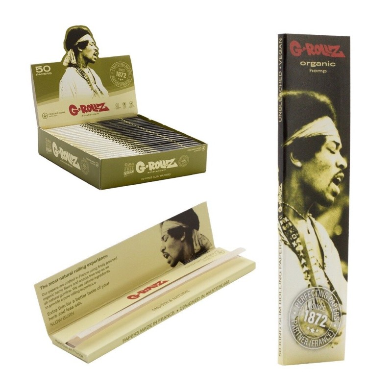 Grollz 'Serenade' organic hemp king size slim χαρτάκια