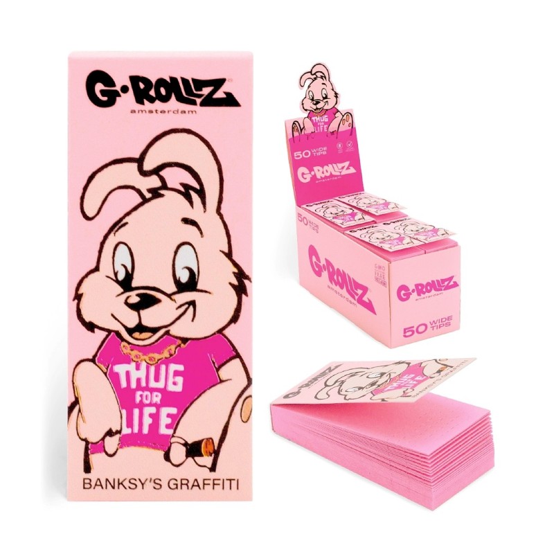 GRollz Banksy's Graffiti 'Thug for Life' pink τζιβάνες BG1902C-DIS