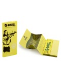 Grollz Banksy's Graffiti Slim Set 5 - Bamboo Unbleached KS χαρτάκια + τζιβάνες +tray + poker BG71B-DIS