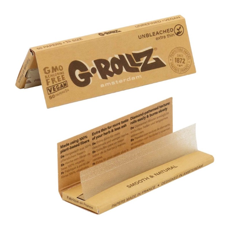 Grollz Unbleached Extra Thin 1 1/4 χαρτάκια GR301A-UD  