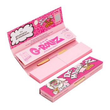 GRollz 'Dr. Whiskerz' Lightly Dyed Pink KS slim χαρτάκια + τζιβάνες GR35W-DIS