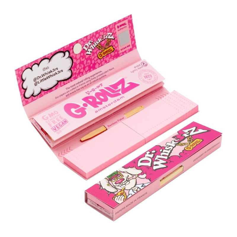 GRollz Pets Rock 'Soup' lightly dyed pink KS slim χαρτάκια + τζιβάνες PR35G-DIS