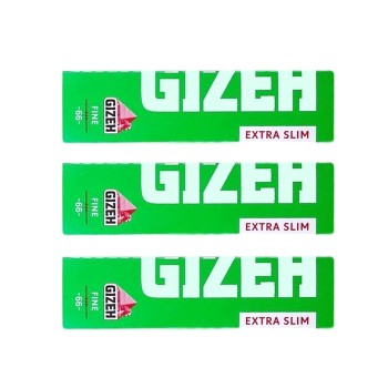 3x Gizeh 66 fine extra slim πράσινα χαρτάκια
